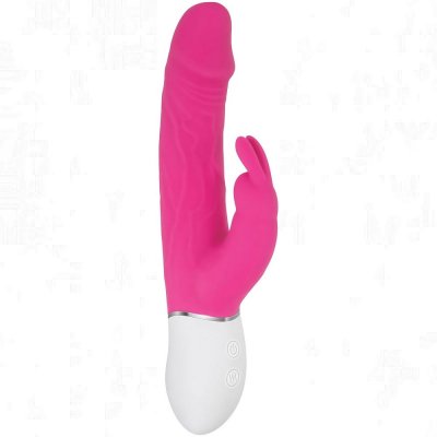Adam & Eve Eve's Realistic Rechargeable Rabbit Vibrator In Pink