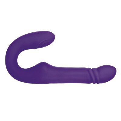 Adam & Eve Eve's Ultimate Thrusting Strapless Strap-On In Purple