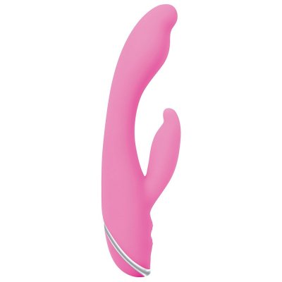 Adam & Eve G-Gasm Silicone Rabbit Style Vibrator In Pink