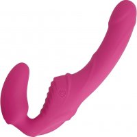 Adam & Eve Eve's Vibrating Strapless Strap-On In Pink