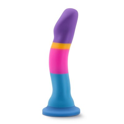 Avant D1 Silicone Dildo with Suction Cup In Multi Colored