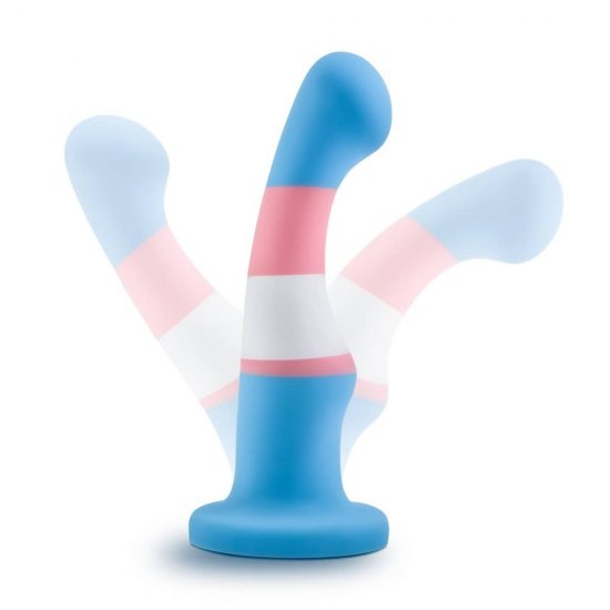 Avant Pride P2 Silicone Dildo with Suction Cup In True Blue