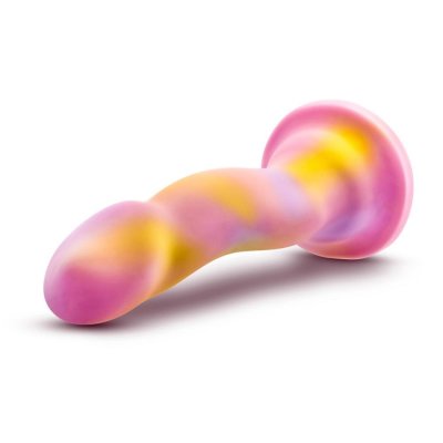 Avant Sun's Out 7.5 inch Curved Platinum Silicone Dildo In Pink
