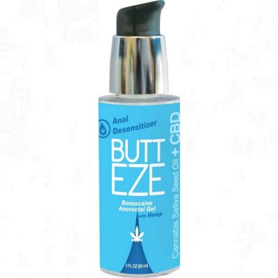 Butt Eze Anal Desensitizing Lubricant with Hemp Seed Oil 2 Oz