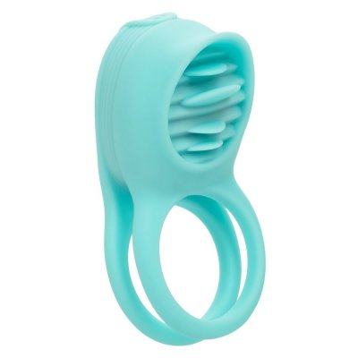 Calexotics French Kiss Rechargeable Couples Cock Ring In Teal