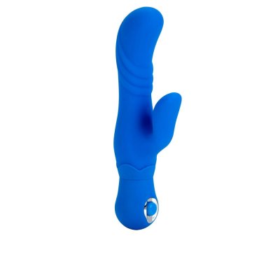 CalExotics Posh Thumper G Silicone Rabbit Vibrator In Blue