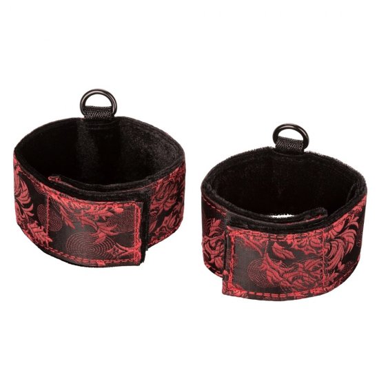 Calexotics Scandal Posture Collar with Cuffs Set In Black/Red