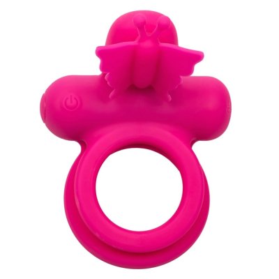 Calexotics Silicone Rechargeable Dual Butterfly Cock Ring
