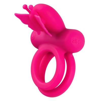 Calexotics Silicone Rechargeable Dual Butterfly Cock Ring