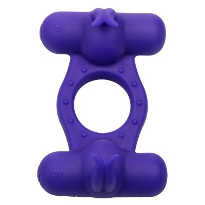 CalExotics Silicone Rechargeable Triple Orgasm Enhancer C-Ring