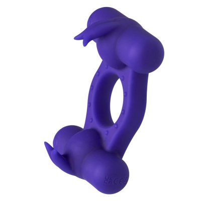 CalExotics Silicone Rechargeable Triple Orgasm Enhancer C-Ring