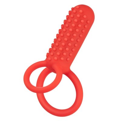 Calexotics Silicone Rechargeable Vertical Dual Enhancer C-Ring