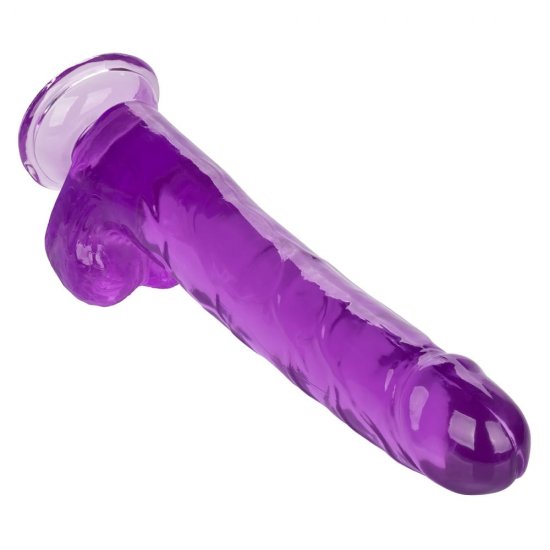 Calexotics Size Queen 10 inch Flexible Realistic Dildo In Purple