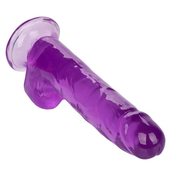Calexotics Size Queen 8 inch Flexible Realistic Dildo In Purple