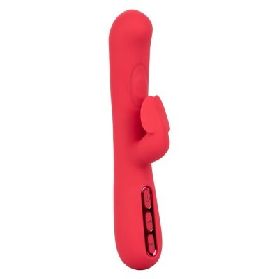 CalExotics Throb Flutter Rechargeable Silicone Rabbit Style Vibe
