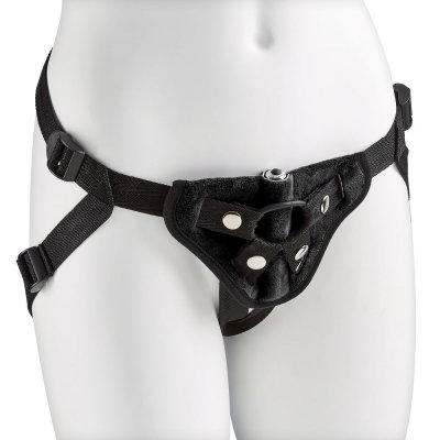 Cloud 9 Pro Sensual Strap-On Harness Kit W/Bullet Vibe In Black