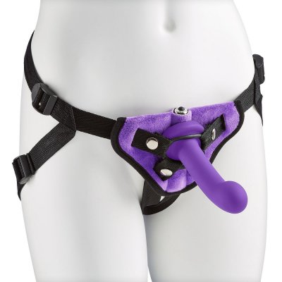 Cloud 9 Pro Sensual Strap-On Harness Kit W/Bullet Vibe In Purple
