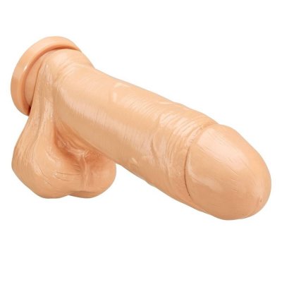 Cloud 9 Thick 9 inch Dong with Balls & Suction Cup In Flesh