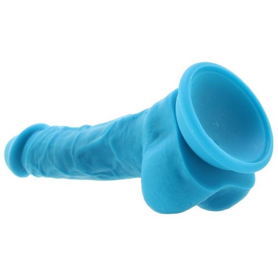 Colours 5 inch Dual Density Silicone Dildo In Blue