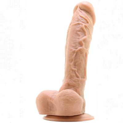Colours 8 inch Dual Density Silicone Dildo In Flesh