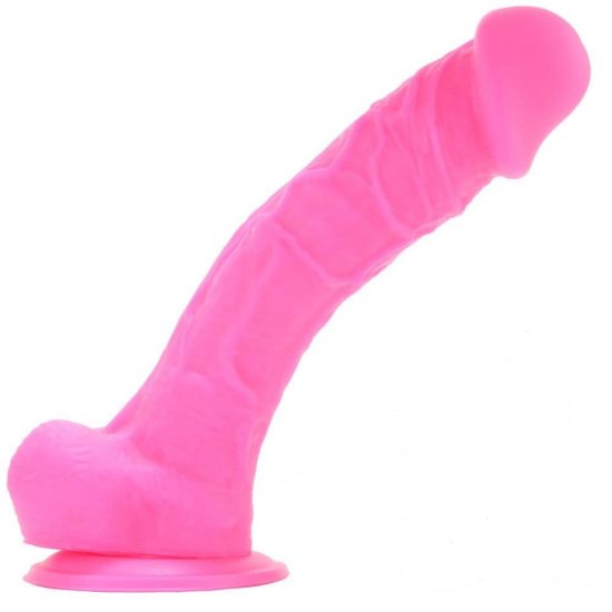 Colours 8 inch Dual Density Silicone Dildo In Pink