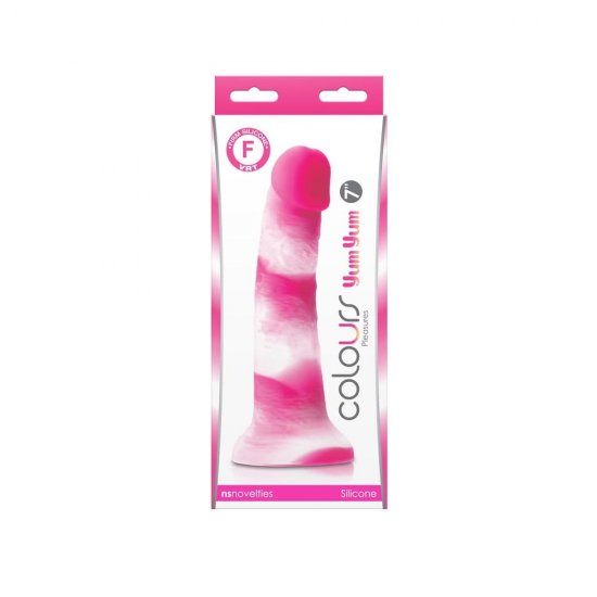 Colours Pleasures Yum Yum 7 inch Silicone Dildo In Pink