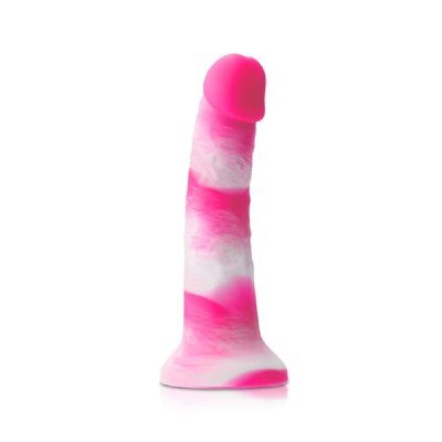 Colours Pleasures Yum Yum 7 inch Silicone Dildo In Pink