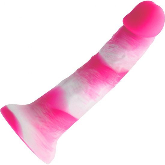 Colours Pleasures Yum Yum 8 inch Silicone Dildo In Pink