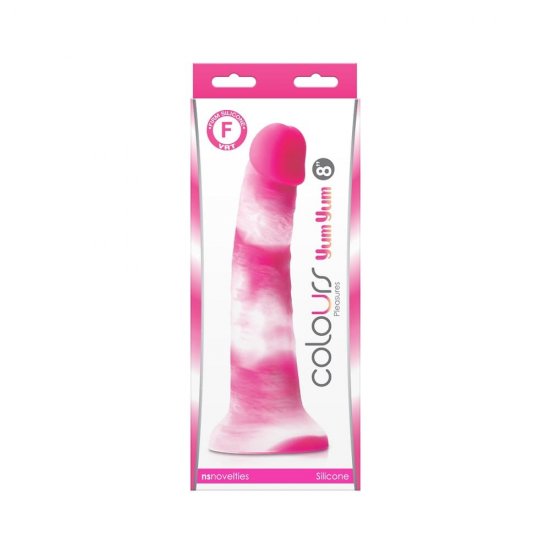 Colours Pleasures Yum Yum 8 inch Silicone Dildo In Pink