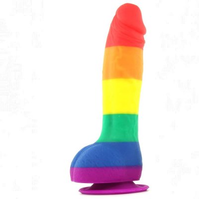 Colours Pride Edition 6 inch Silicone Dildo In Rainbow