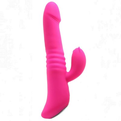 Devine Vibes Heat-Up Dynamic Stroker Silicone Thrusting Vibe