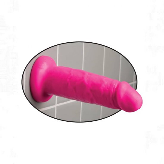 Dillio 6 inch Chub Dildo with Suction Cup In Pink