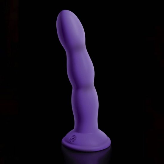 Dillio 6 inch Twister Dildo with Suction Cup In Purple