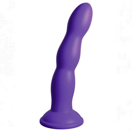 Dillio 6 inch Twister Dildo with Suction Cup In Purple