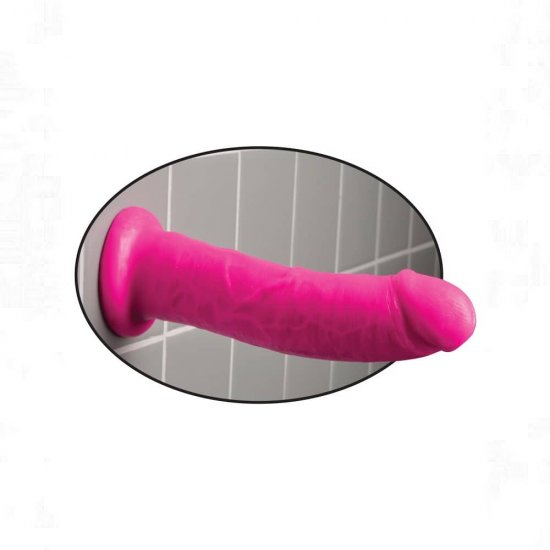 Dillio 8 inch Dildo with Suction Cup In Pink