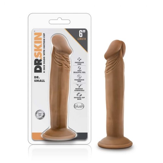 Dr. Skin Dr. Small 6" Realistic Dildo with Suction Cup In Tan