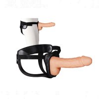 Erection Assistant 8.5 inch Adjustable Hollow Strap-On In Flesh