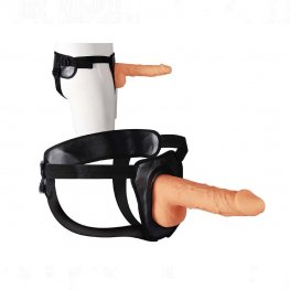 Erection Assistant 9.5 inch Adjustable Hollow Strap-On In Flesh