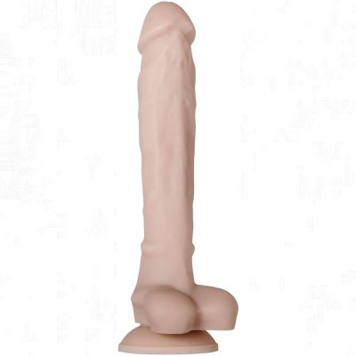 Evolved Real Supple Silicone Poseable 10.5 inch Dildo In Flesh