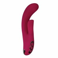 Evolved Red Dream Silicone Rechargeable Rabbit Style Vibrator