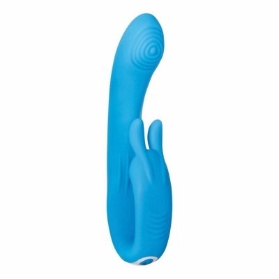 Evolved Sea Breeze Silicone Rabbit Style Vibrator In Blue