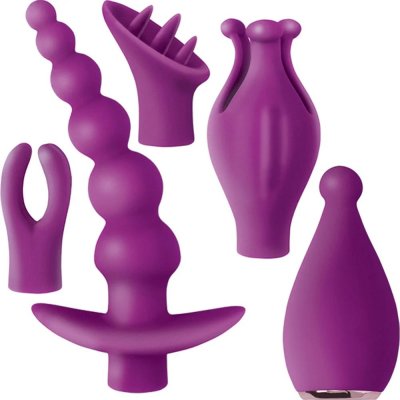 Exciter Super Charged Ultimate Couples Stimulator Kit In Purple