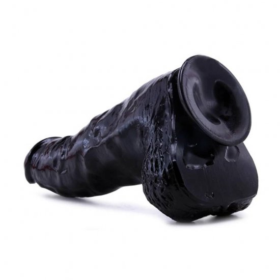 Falcon BBC 10" Big Black Cock Phat Boy with Suction Cup In Black