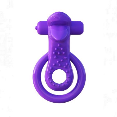 Fantasy C-Ringz Lovely Licks Couples Vibrating Cock Ring Purple