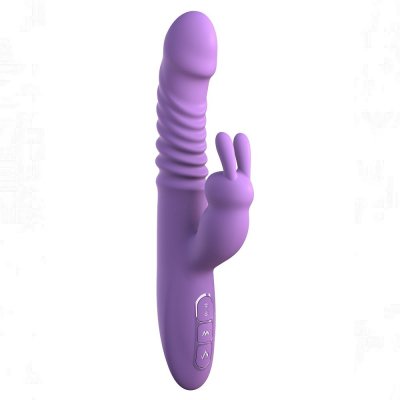 Fantasy For Her Her Thrusting Silicone Rabbit Vibrator In Purple