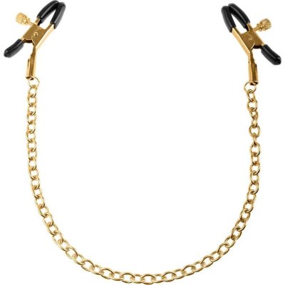 Fetish Fantasy Gold Chain Nipple Clamps In Gold