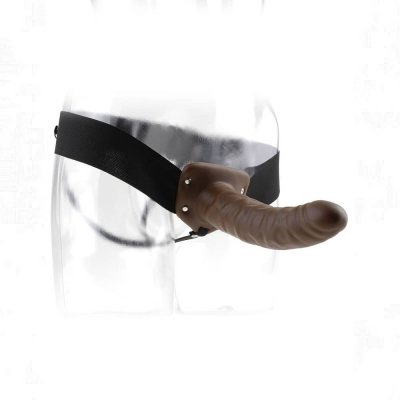 Fetish Fantasy Series 8 inch Hollow Strap-On In Brown