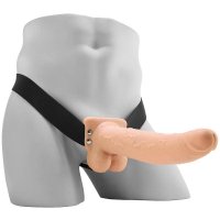 Fetish Fantasy Series 9" Rechargeable Hollow Strap-on In Flesh
