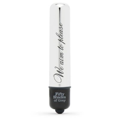 Fifty Shades of Grey We Aim to Please Bullet Vibrator In Silver