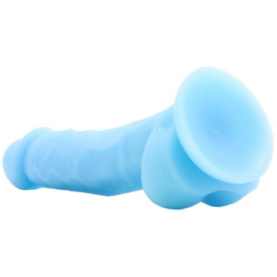 Firefly Pleasures 5 inch Glow In The Dark Silicone Dildo In Blue